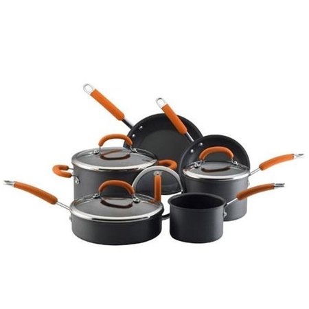 RACHAEL RAY Rachael Ray 87375 10 Piece Hard Anodized II Cooking Set 87375